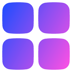 Layout Grid Icon from Plump Gradient Set
