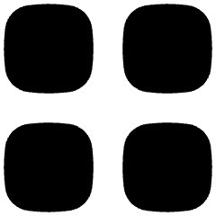 Layout Grid Icon from Flex Solid Set