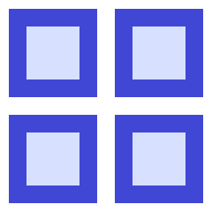 Layout Grid Icon from Sharp Duo Set
