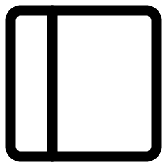 Layout Left Icon from Ultimate Regular Set
