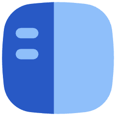 Layout Left Sidebar Icon from Flex Flat Set