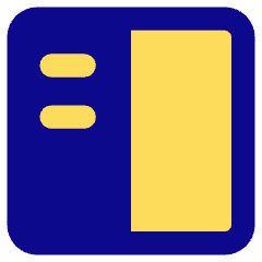 Layout Left Sidebar Icon from Core Pop Set