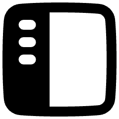 Layout Left Sidebar Icon from Plump Remix Set