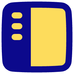 Layout Left Sidebar Icon from Plump Pop Set
