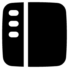 Layout Left Sidebar Icon from Plump Solid Set