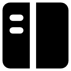 Layout Left Sidebar Icon from Core Solid Set