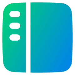 Layout Left Sidebar Icon from Plump Gradient Set