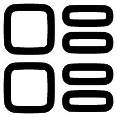 Layout Lists Icon from Plump Line Set