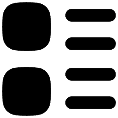 Layout Lists Icon from Flex Solid Set