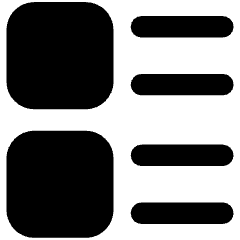 Layout Lists Icon from Core Remix Set