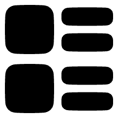 Layout Lists Icon from Plump Solid Set