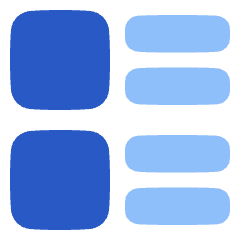 Layout Lists Icon from Plump Flat Set