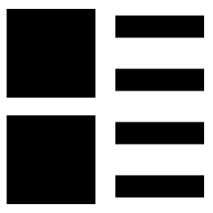 Layout Lists Icon from Sharp Remix Set