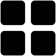Layout Module 1 Icon from Ultimate Bold Set