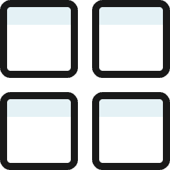 Layout Module 1 Icon from Ultimate Colors Set