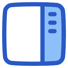 Layout Right Sidebar Icon from Plump Duo Set