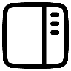 Layout Right Sidebar Icon from Plump Line Set