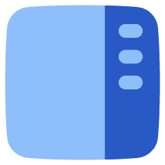 Layout Right Sidebar Icon from Plump Flat Set