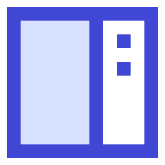 Layout Right Sidebar Icon from Sharp Duo Set