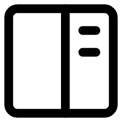 Layout Right Sidebar Icon from Core Line Set