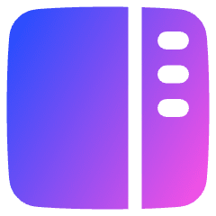 Layout Right Sidebar Icon from Plump Gradient Set