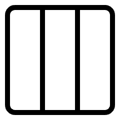Layout Three Columns Icon from Ultimate Light Set