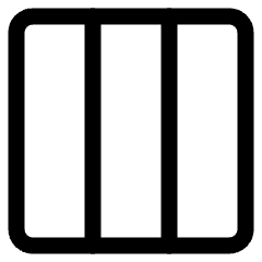 Layout Three Columns Icon from Ultimate Regular Set