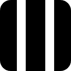 Layout Three Columns Icon from Micro Solid Set