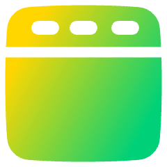 Layout Top Bar Icon from Plump Gradient Set
