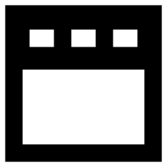 Layout Top Bar Icon from Sharp Remix Set