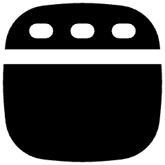 Layout Top Bar Icon from Flex Solid Set