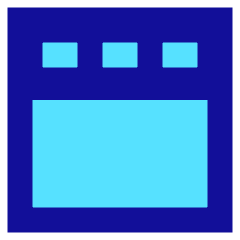 Layout Top Bar Icon from Sharp Pop Set
