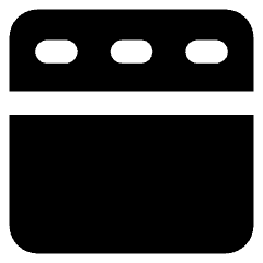 Layout Top Bar Icon from Core Solid Set