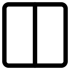 Layout Two Colums Icon from Ultimate Regular Set
