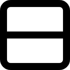 Layout Two Rows Icon from Micro Line Set