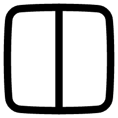 Layout Window 13 Icon from Plump Line Set