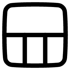 Layout Window 16 Icon from Plump Line Set
