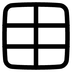 Layout Window 21 Icon from Plump Line Set