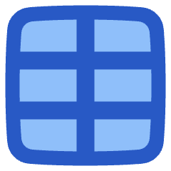 Layout Window 21 Icon from Plump Flat Set