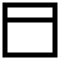 Layout Window 3 Icon from Sharp Line Set