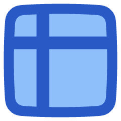 Layout Window 33 Icon from Plump Flat Set