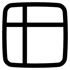 Layout Window 33 Icon from Plump Line Set
