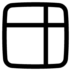 Layout Window 34 Icon from Plump Line Set