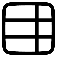 Layout Window 36 Icon from Plump Line Set