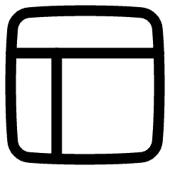 Layout Window 4 Icon from Plump Line Set