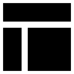 Layout Window 4 Icon from Sharp Solid Set