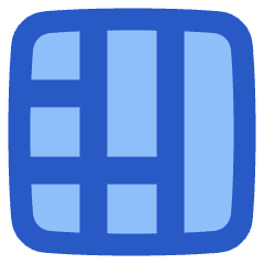 Layout Window 42 Icon from Plump Flat Set