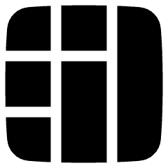 Layout Window 43 Icon from Plump Solid Set