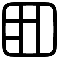 Layout Window 43 Icon from Plump Line Set