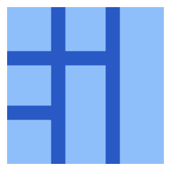 Layout Window 43 Icon from Sharp Flat Set